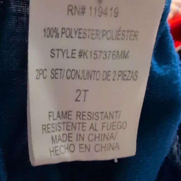 Disney Mickey Mouse Vintage Blue Fleece Pants Size 2T - Picture 2 of 4